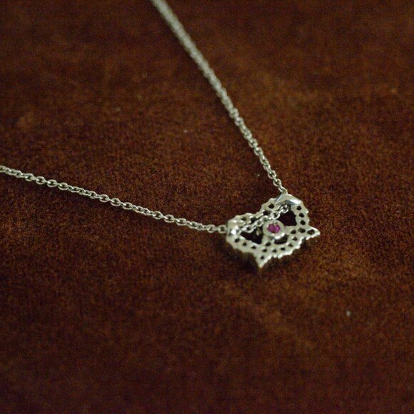 Roberto Coin White Gold Diamond Pretzel Necklace - Picture 4 of 8